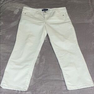 Democracy Women's Cream Straight Leg Jeans